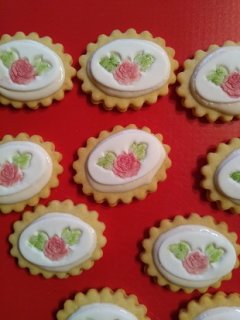 Prgestempel Ecke Rose
