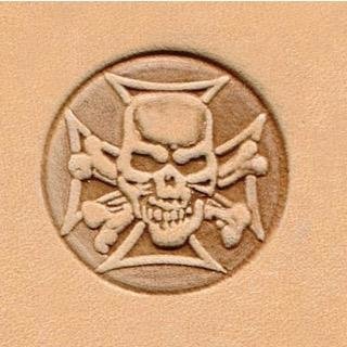 Prägestempel Punziereisen Totenkopf Celtic Biker Ha