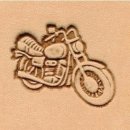 Prägestempel Biker Motorrad