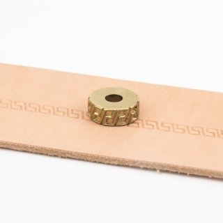 Prägerad Stichrad Randmuster