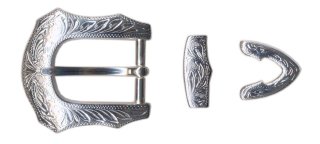 7310-02 Schnalle 3teilig silberfarbig
