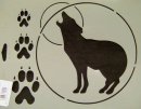 Malerschablone Schablone Wolf