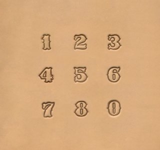 8136-00 Zahlen Set 1/2