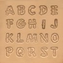 8138-00 Buchstaben Set 3/4, Holzform, Scheite,