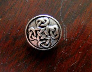 Zierniete Verzierung Concho 27mm Celtic Runen altsilber