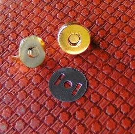 Taschenverschlu, Magnet, goldfarben