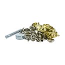 Druckknopf Set 5/8, messing,nickel Druckknpfe