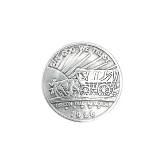 Halfdollar Schraubconcho silberf. Planwagen, Treck