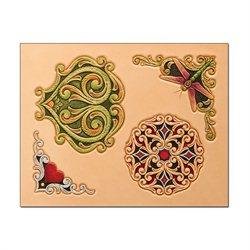 Deco Schablone Ecken und Mittelpunkt x