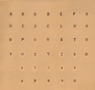 OTNE Zahlen und Buchstaben Punch Set A-Z /& 1-9 Gro/ßbuchstaben Stanzwerkzeug Schlagbuchstaben