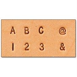 8137-10 Buchstaben, Zahlen, @, & Set 1/8 3mm