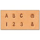 8137-10 Buchstaben, Zahlen, @, & Set 1/8" 3mm