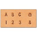8137-10 Buchstaben, Zahlen, @, & Set 1/8" 3mm