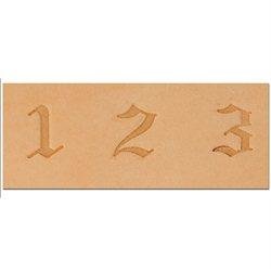 8142-10 Zahlen Set, Old English, 3/4