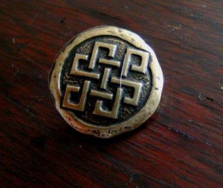 Zierniete Concho Celtic 35 mm altnickel