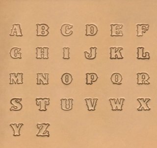 8130-00 Großbuchstaben Set Standard 1/2