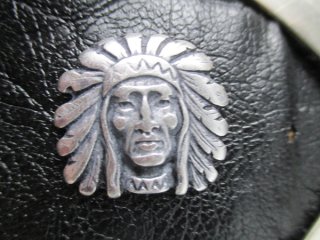 Nietconcho Indianer Huptling Kopf altsilber