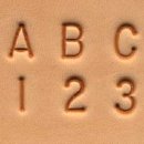8137-00 Buchstaben, Zahlen, 1/4" 6,5 mm