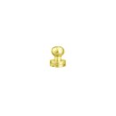 Knopfniete Button Stud Messing 5,5 x8 mm mit Schraube