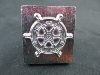 Prgestempel maritim Schiffsteuerrad