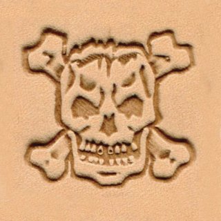 88359-00 Prägestempel Totenkopf, Skull mit Knochen