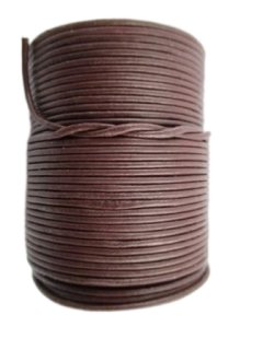 Lederrriemchen rund 2 mm dunkelbraun