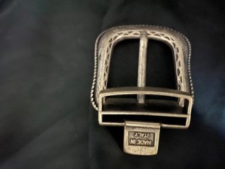 Schnalle Western altsilber 4cm mit Schlaufe