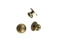 Knopfniete Button Stud Messing 6,2 x 6,2 mm mit Schraube