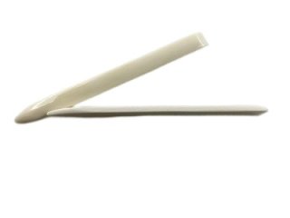 Mini-Falzbein Kantengltter gerade 12 cm aus Knochen