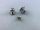 Knopfniete Button Stud nickel 12 x 10mm mit Schraube