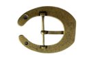 Dornschnalle Hufeisen altmessing 4cm