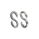 S-Haken Verschluss für Lederarmbänder nickel