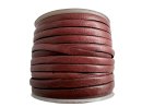 25 Meter Endlosrolle Lederflechtriemchen  bordeaux antik...