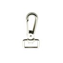 Karabinerhaken nickel modern 2 cm