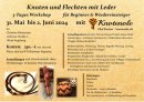 3-Tages Workshop Knoten und Flechten mit Leder