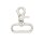 Karabinerhaken nickel modern 36mm 2er Pack